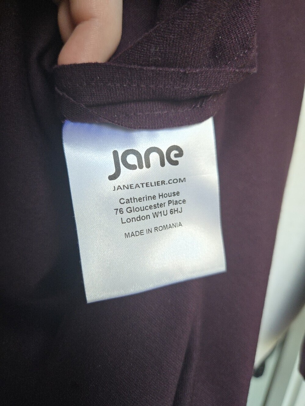 Jane Sadie Pencil Dress Damson - Picture 7 of 8